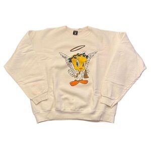 Warner Bros. Cream Tweety Angel Sweater